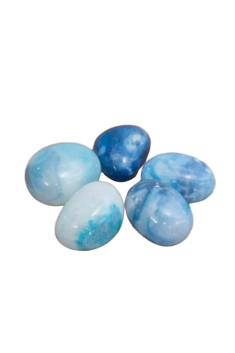 Agata Blu - Pietra Burattata | Calma e Comunicazione