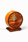 Lampada in Sale dell’Himalaya “Albero della Vita” | Radicamento & Armonia
