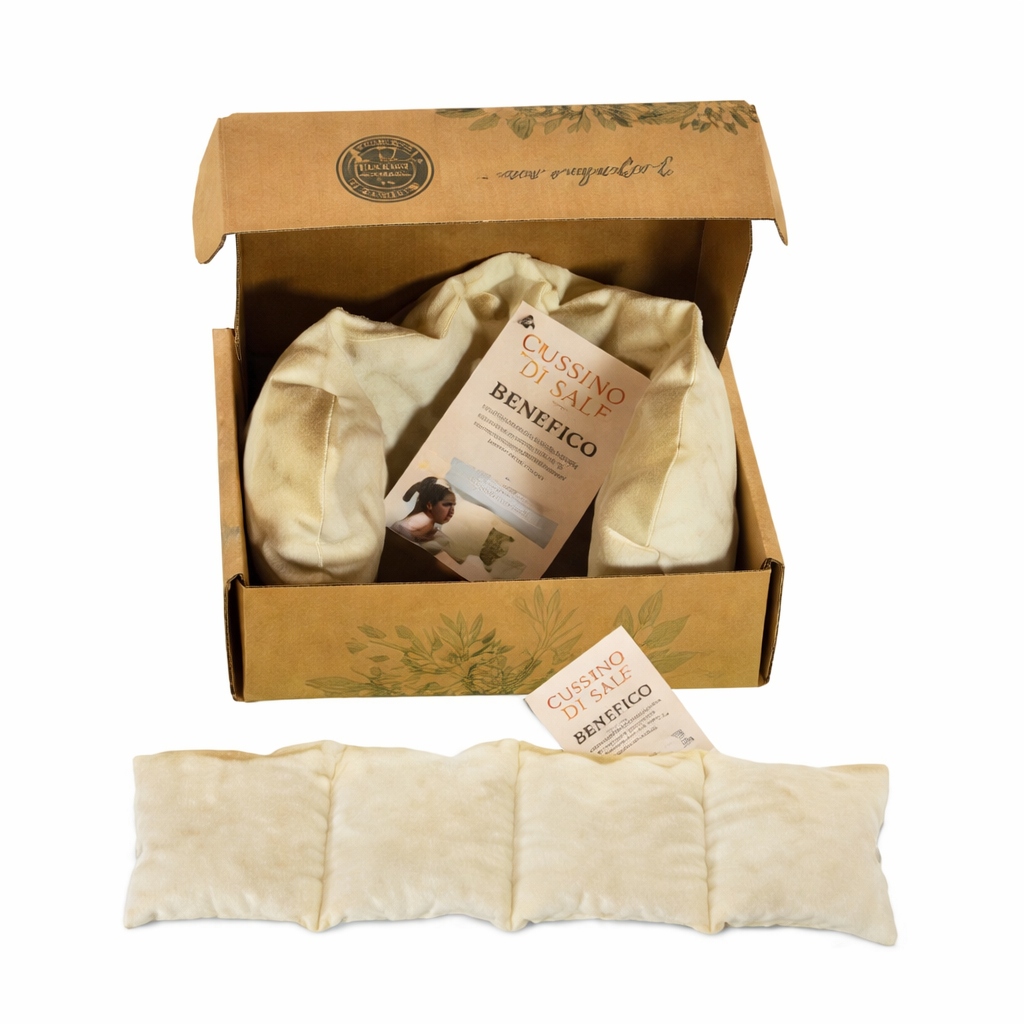Cuscino di Sale Benefico | Calore, Sollievo & Cura Naturale