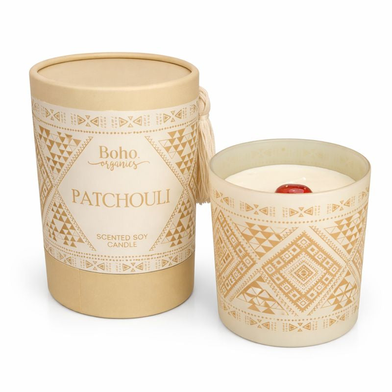 Candela Patchouli & Red Jasper - Radicamento e Rilascio