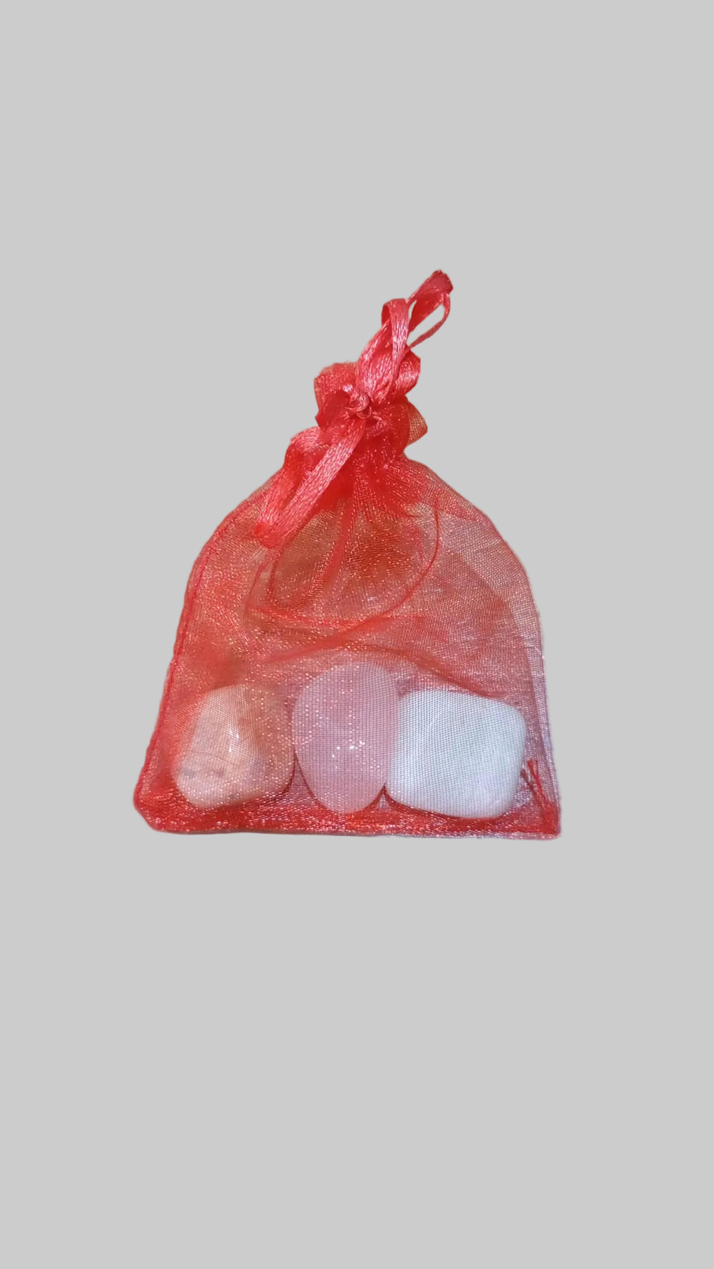 Sacchetto del Benessere "Amore & Relazioni" - Quarzo Rosa, Pietra di Luna e Amazzonite