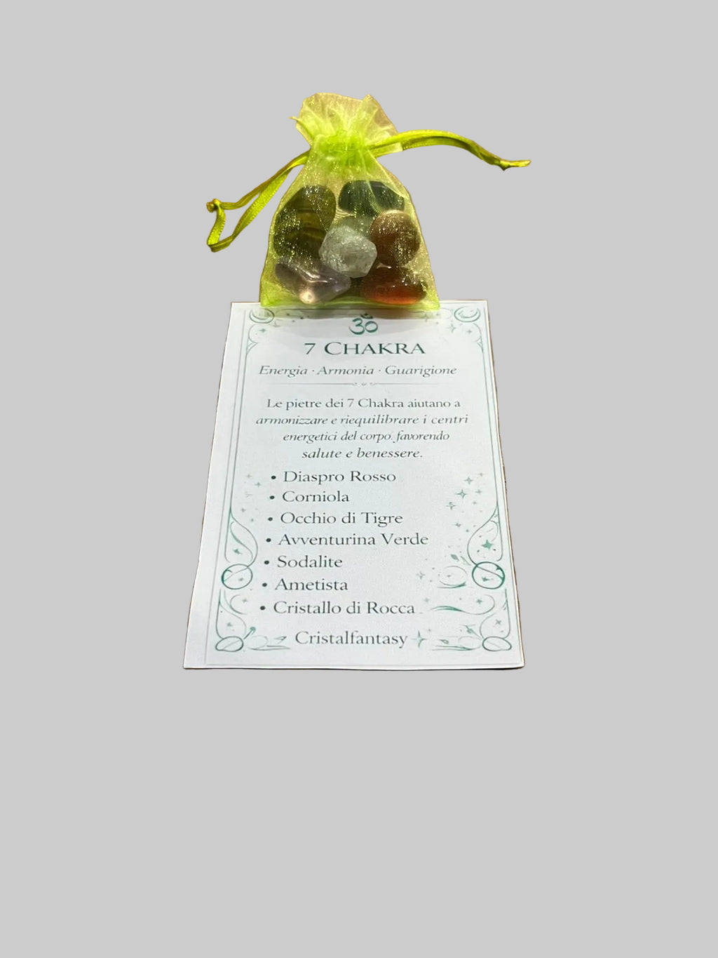 Kit 7 Chakra "Equilibrio Totale" - Set di 7 Cristalli per Armonia e Benessere