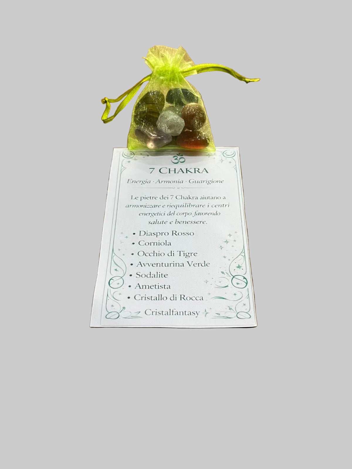 Kit 7 Chakra "Equilibrio Totale" - Set di 7 Cristalli per Armonia e Benessere