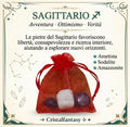 Kit Cristalli Segno Zodiacale Sagittario - Ametista, Sodalite, Amazzonite