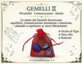 Kit Cristalli Segno Zodiacale Gemelli - Occhio di Tigre, Onice Blu, Rodonite