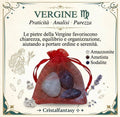 Kit Cristalli Segno Zodiacale Vergine - Amazzonite, Ametista, Sodalite