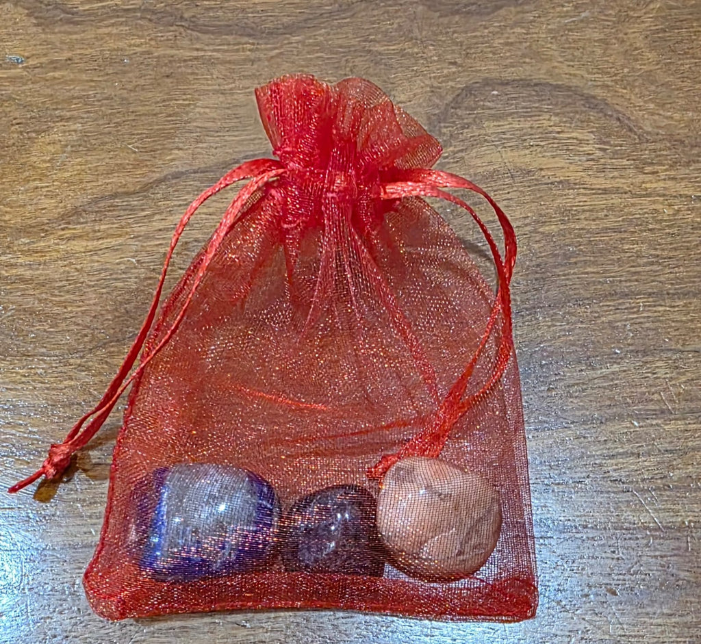Kit Cristalli Segno Zodiacale Acquario - Lapislazzuli, Ametista, Multifluorite