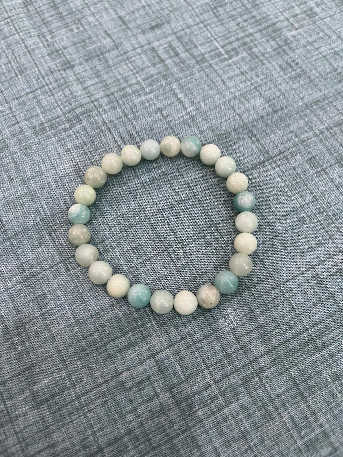 Bracciale in Amazzonite / Risolutezza e Concretezza di Pensiero