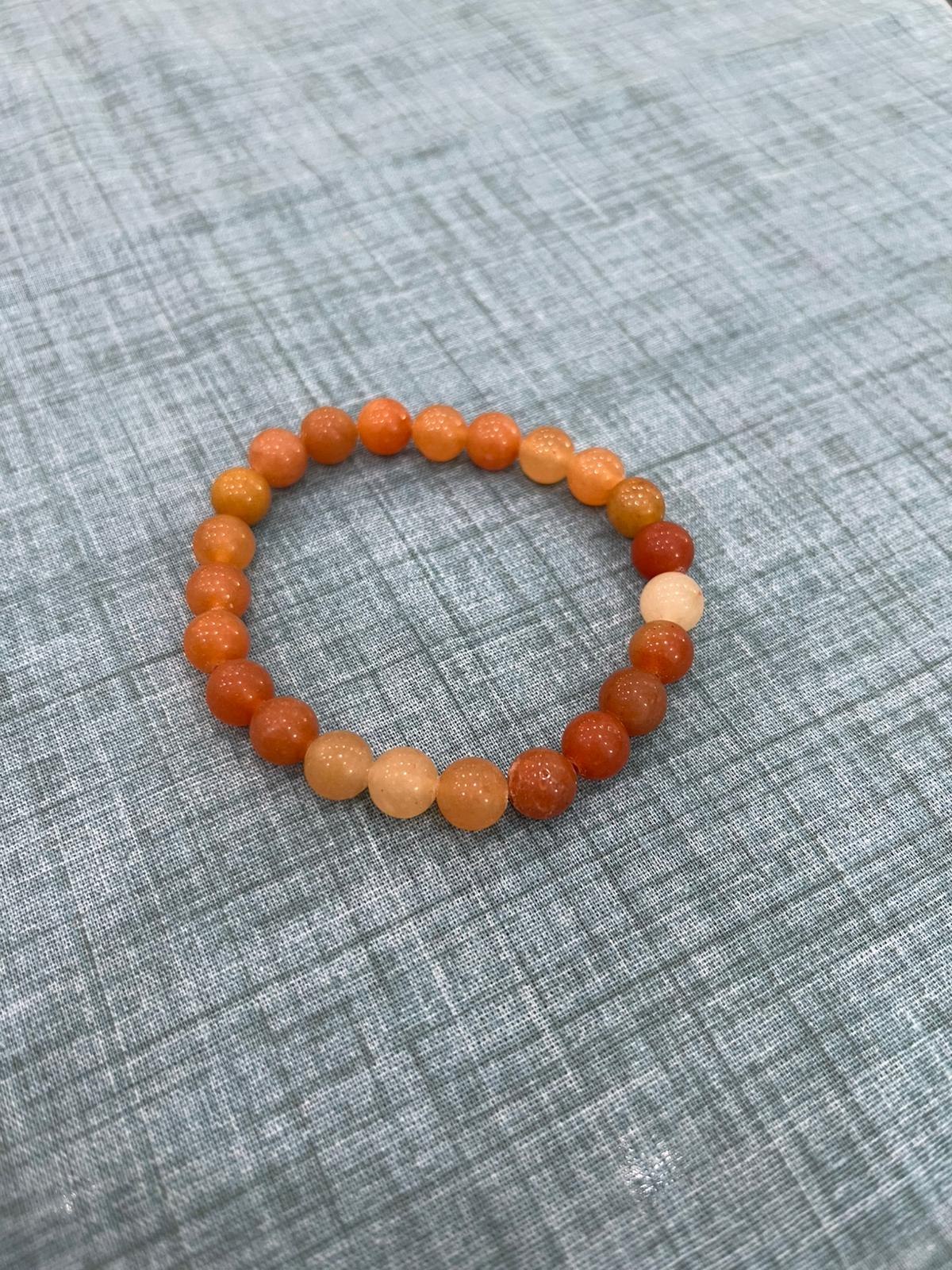 Bracciale in Avventurina Rossa / Spensieratezza e Armonia