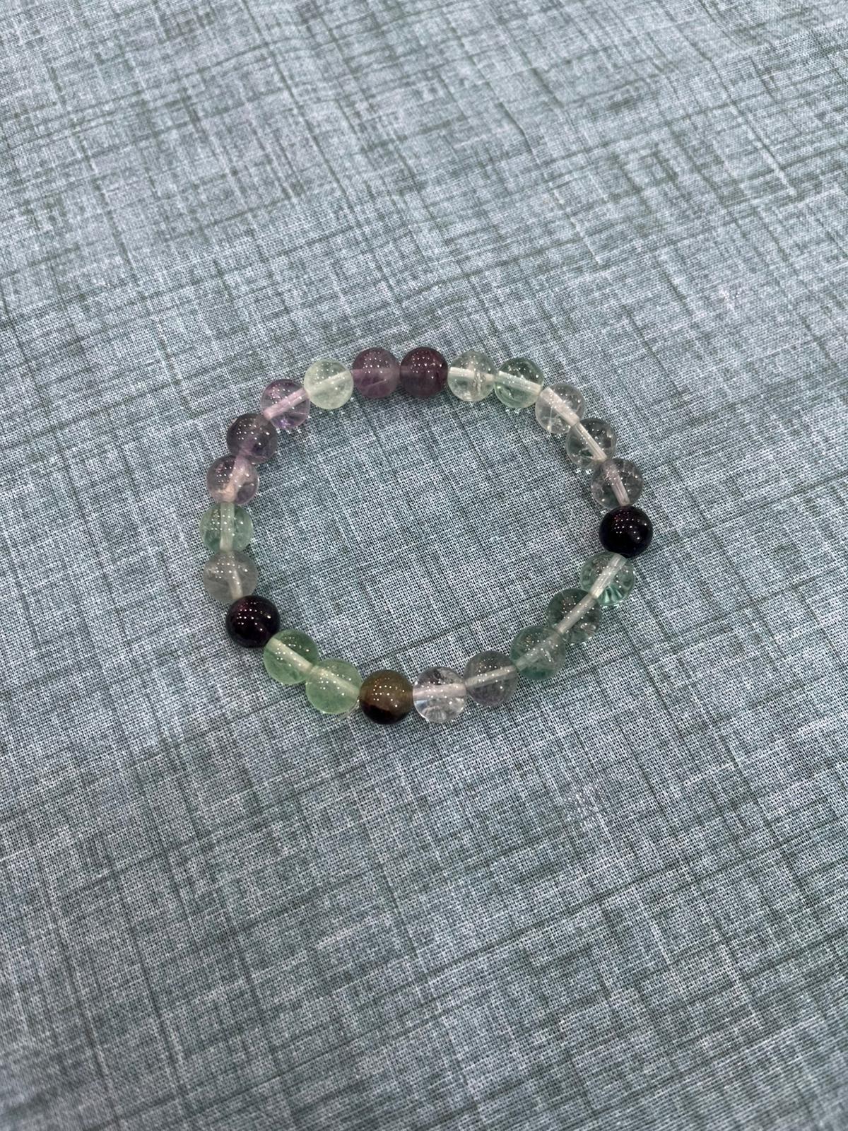 Bracciale in Fluorite / Pensiero Fluido e Libero; Favorisce L'Apprendimento