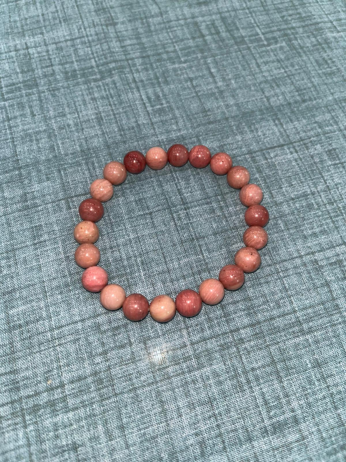 Bracciale in Rodonite / Amore e Accettazione Verso se Stessi